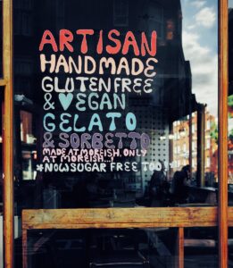 Artisan hand made gluten free text